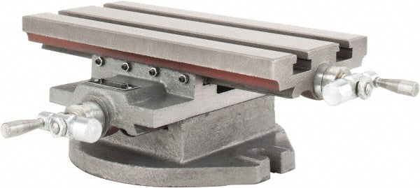Phase II 260-512 5-1/2" Table Width x 12 Table Length, 5" Cross Travel x 8" Longitudinal Travel, Slide Machining Table