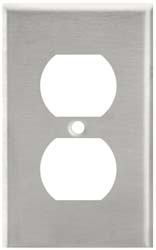 Leviton 84003 1 Gang, 4-1/2 Inch Long x 2-3/4 Inch Wide, Standard Outlet Wall Plate