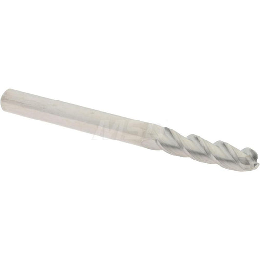 Accupro 09492299 Ball End Mill 0.125" Dia, 0.5" LOC, 3 Flute, Solid Carbide