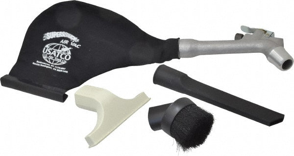US Airtool 53-A1080 Portable Vacuum Air Gun Kit with Round Brush, Crevice Tool & 5" Wide Nozzle