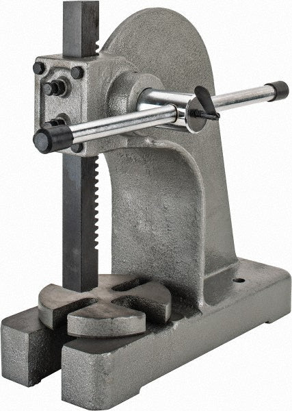 Value Collection 805-1020 Arbor Press 1-5/8" Ram, 6" Throat Depth, 2 Ton Pressure, 14" Stroke, 8-1/2" Max Work Height