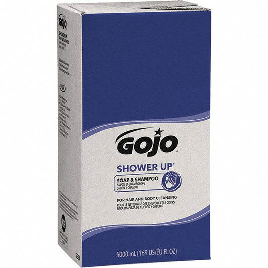 GOJO 7530-02 5,000 mL Bag-in-Box Refill Pleasant Hair & Body Wash