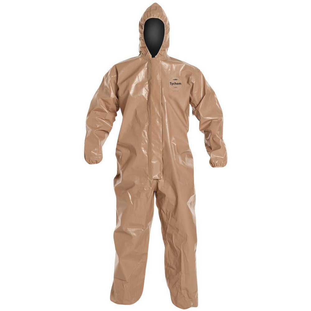 Dupont C3127TTNXL000600 Disposable Coveralls Chemical, Liquid & Splash Protection, Size X-Large, 4.4000 oz, Tychem 5000, Zipper & Stormflaps Closure