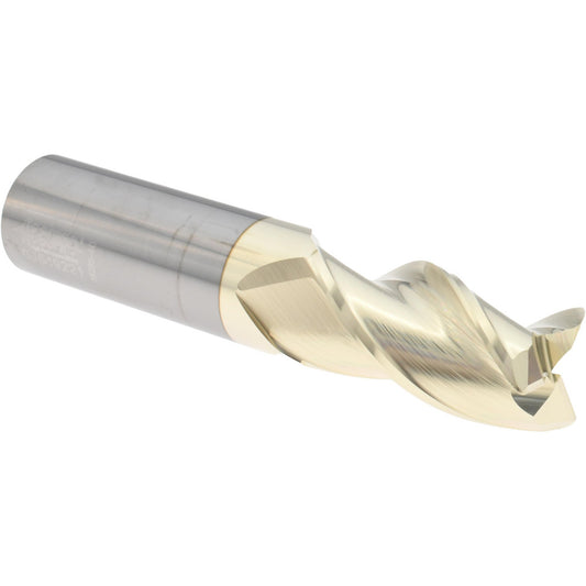 Accupro 315067 Corner Radius End Mill 1" Dia, 2" LOC, 37 deg Helix, Corner Radius End, Centercutting