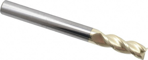 Accupro 314556 Corner Radius End Mill 1/4" Dia, 3/8" LOC, 37 deg Helix, Corner Radius End, Centercutting