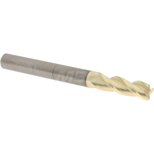 Accupro 314592 Corner Radius End Mill 1/4" Dia, 3/4" LOC, 37 deg Helix, Corner Radius End, Centercutting