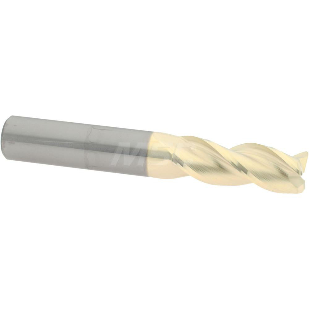 Accupro 314742 Corner Radius End Mill 3/8" Dia, 1" LOC, 37 deg Helix, Corner Radius End, Centercutting