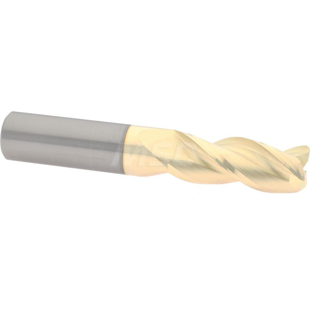 Accupro 314854 Corner Radius End Mill 1/2" Dia, 1-1/4" LOC, 37 deg Helix, Corner Radius End, Centercutting
