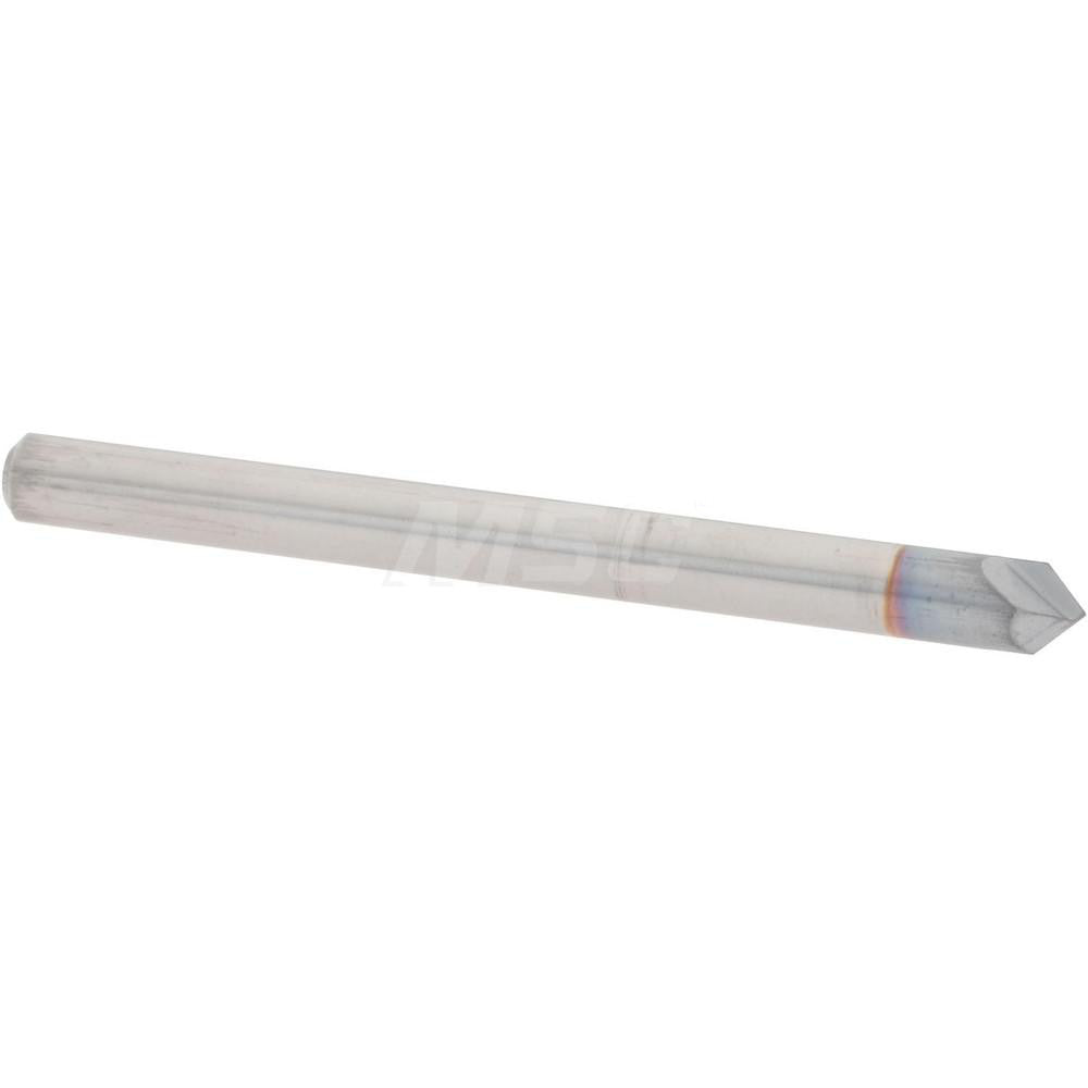 Accupro 2500006 Chamfer Mill 1/8" Dia, 2 Flutes, Solid Carbide