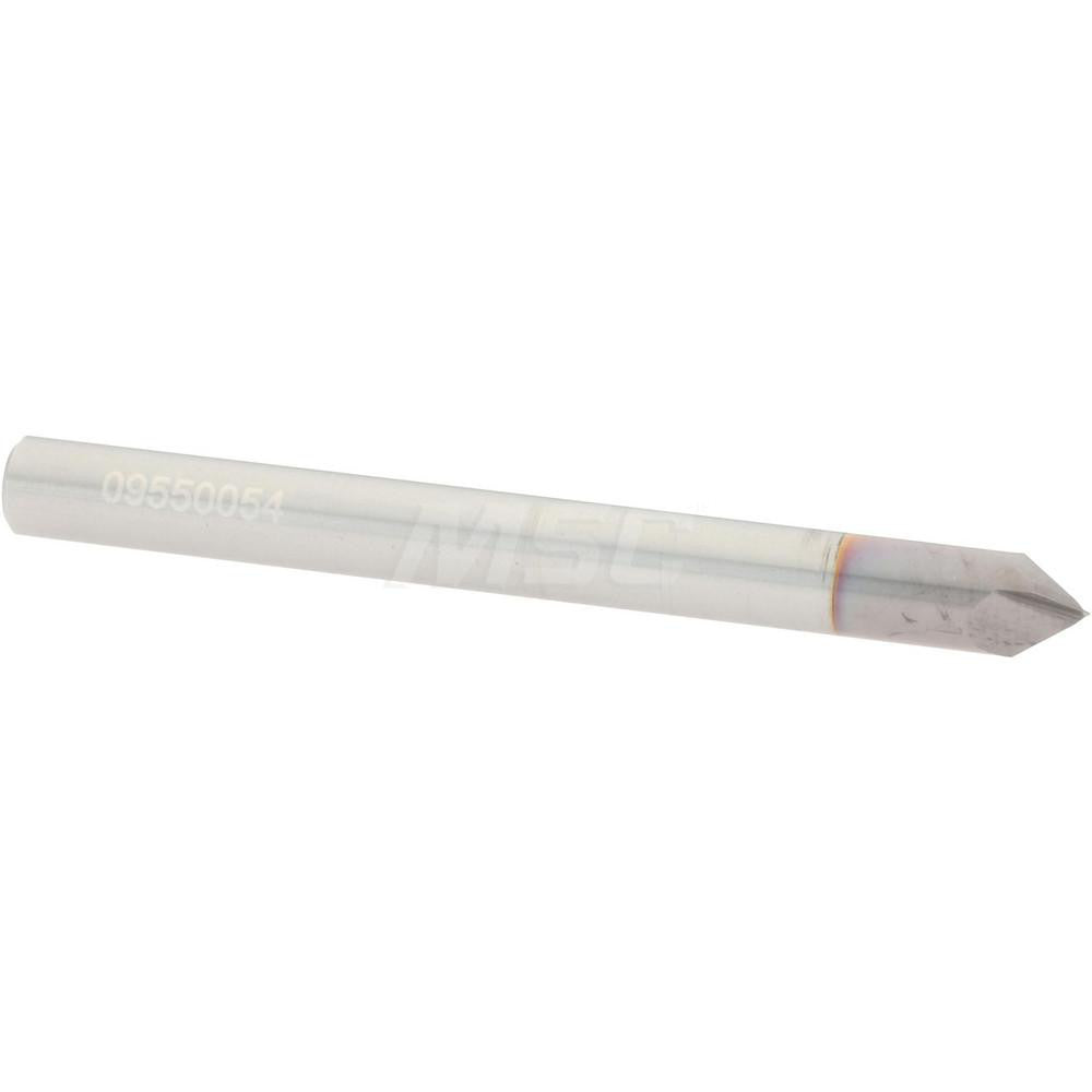 Accupro 2500065 Chamfer Mill 3/16" Dia, 2 Flutes, Solid Carbide