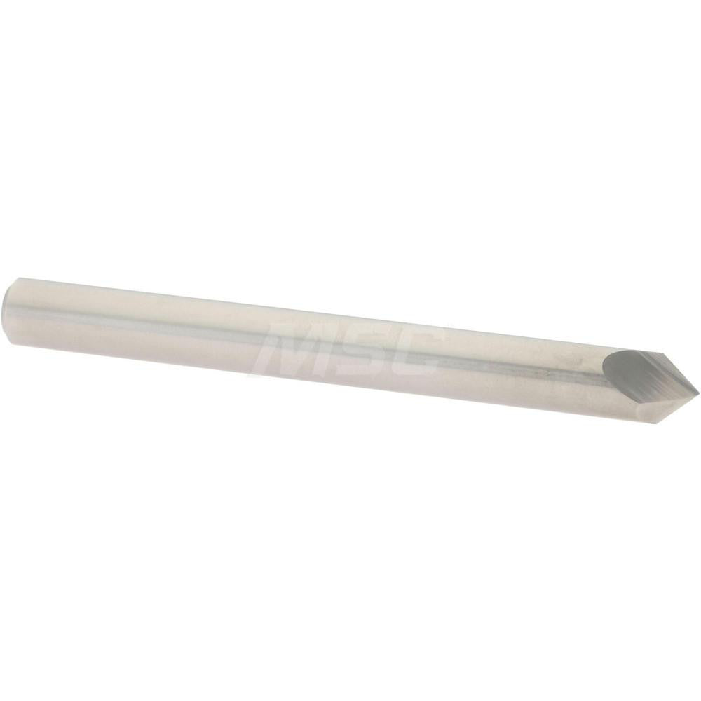 Accupro 2500165 Chamfer Mill 1/4" Dia, 2 Flutes, Solid Carbide