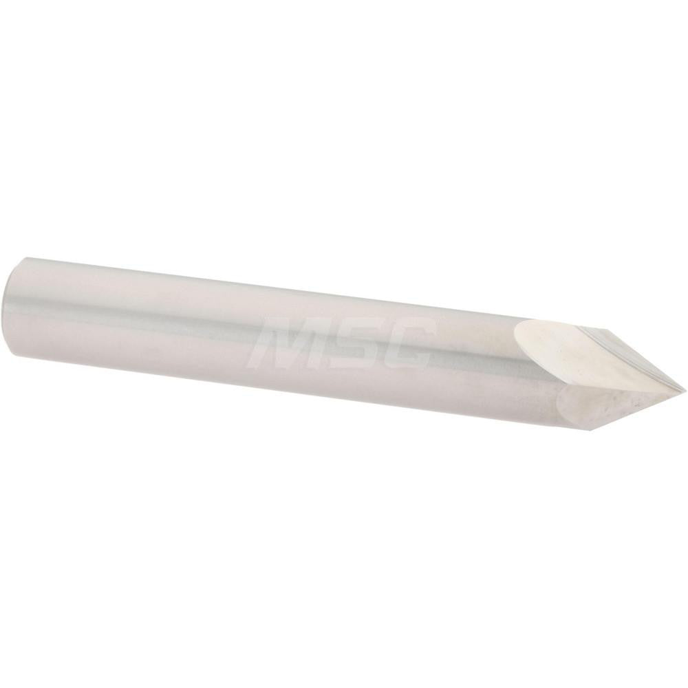 Accupro 2500061 Chamfer Mill 3/8" Dia, 2 Flutes, Solid Carbide