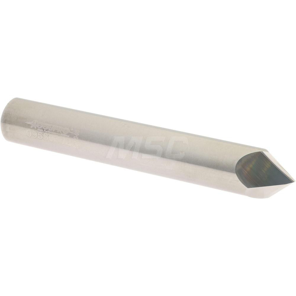 Accupro 2500182 Chamfer Mill 3/8" Dia, 2 Flutes, Solid Carbide