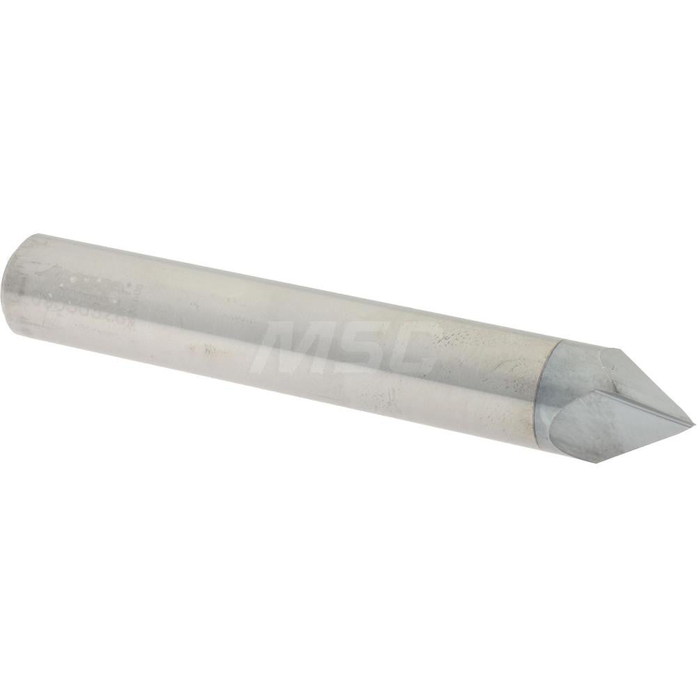 Accupro 2500135 Chamfer Mill 3/8" Dia, 2 Flutes, Solid Carbide