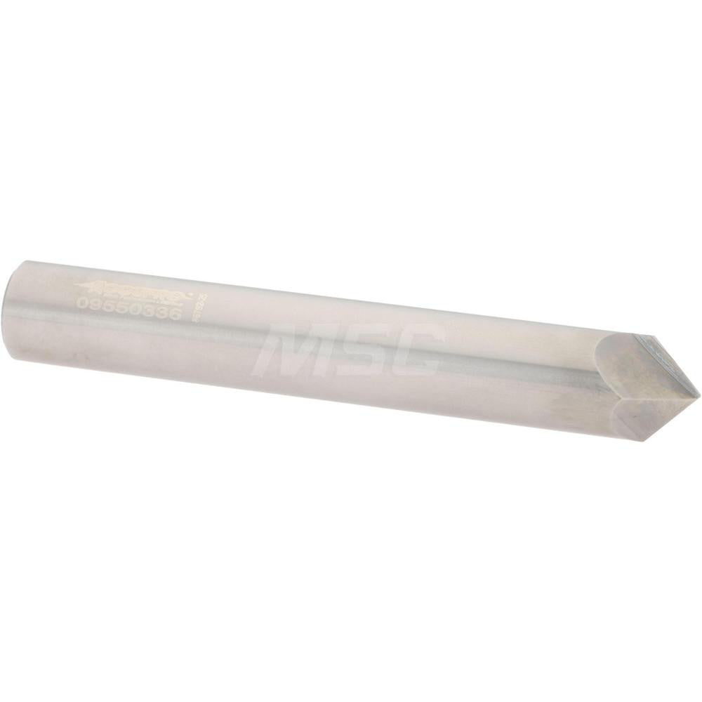 Accupro 2500011 Chamfer Mill 3/8" Dia, 2 Flutes, Solid Carbide