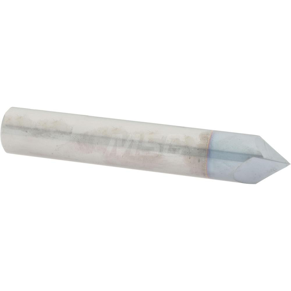 Accupro 2500090 Chamfer Mill 1/2" Dia, 2 Flutes, Solid Carbide