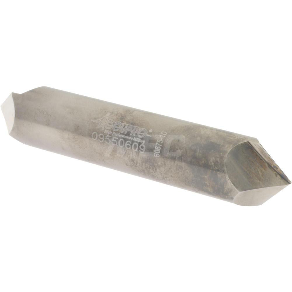 Accupro 2500245 Chamfer Mill 3/4" Dia, 2 Flutes, Solid Carbide
