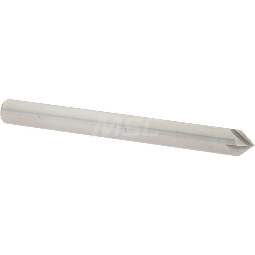 Accupro 2500106 Chamfer Mill 1/4" Dia, 4 Flutes, Solid Carbide