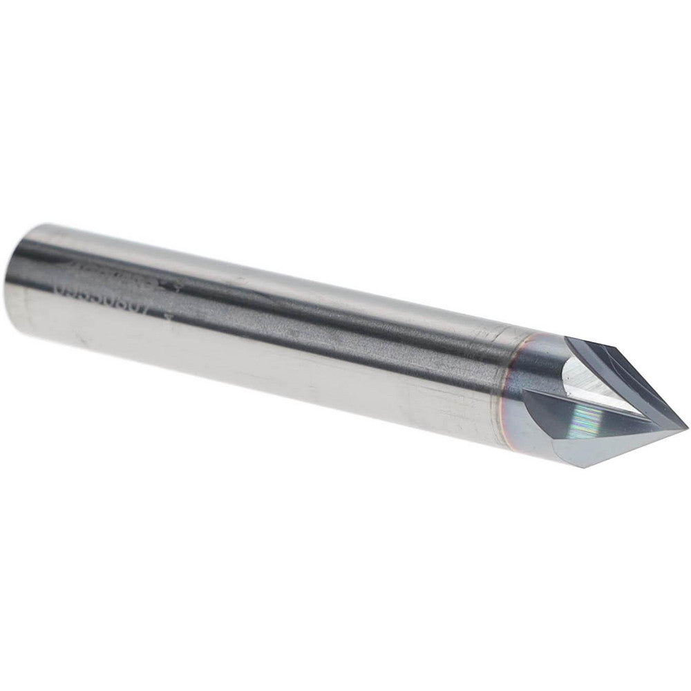 Accupro 2500155 Chamfer Mill 3/8" Dia, 4 Flutes, Solid Carbide