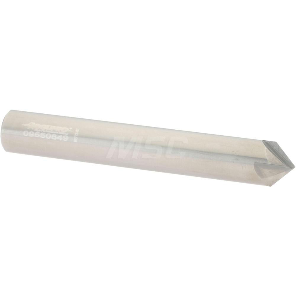 Accupro 2500045 Chamfer Mill 3/8" Dia, 4 Flutes, Solid Carbide