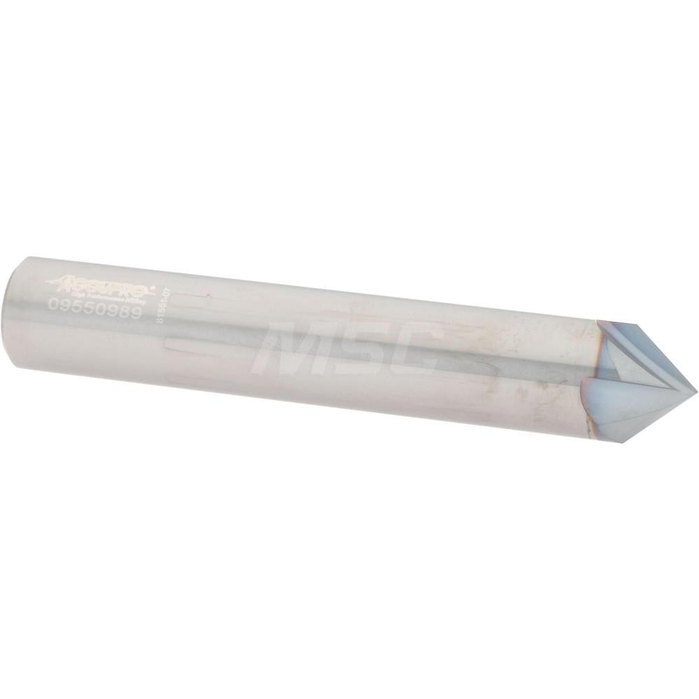 Accupro 2500089 Chamfer Mill 1/2" Dia, 4 Flutes, Solid Carbide
