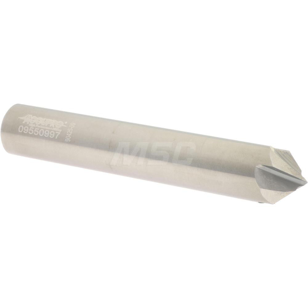 Accupro 2500018 Chamfer Mill 1/2" Dia, 4 Flutes, Solid Carbide