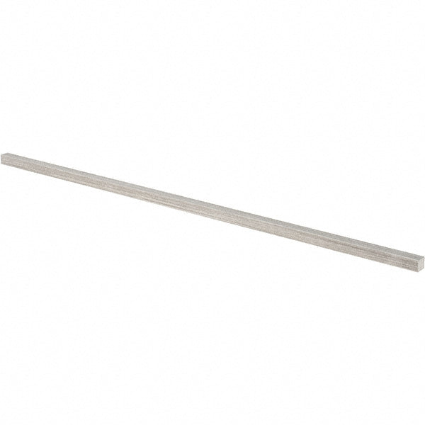 Precision Brand Products 57503 Key Stock 1/4" High, 1/4" Wide, 12" Long, Stainless Steel, Plain Finish