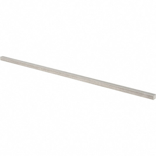 Precision Brand Products 57503 Key Stock 1/4" High, 1/4" Wide, 12" Long, Stainless Steel, Plain Finish