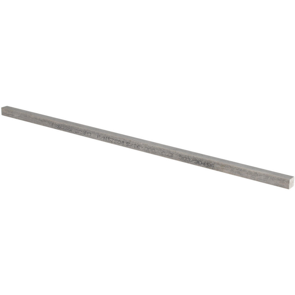 Precision Brand Products 57504 Key Stock 5/16" High, 5/16" Wide, 12" Long, Stainless Steel, Plain Finish