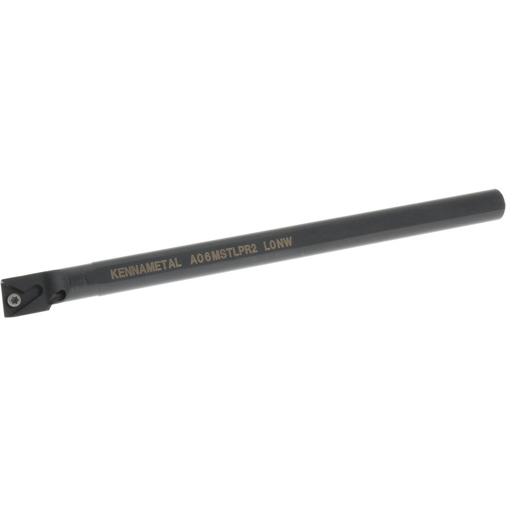 Kennametal 1094745 Indexable Boring Bar A06STLPR2, 12.19 mm Min Bore Dia, Right Hand Cut, 3/8" Shank Dia, -5 &deg Lead Angle, Steel
