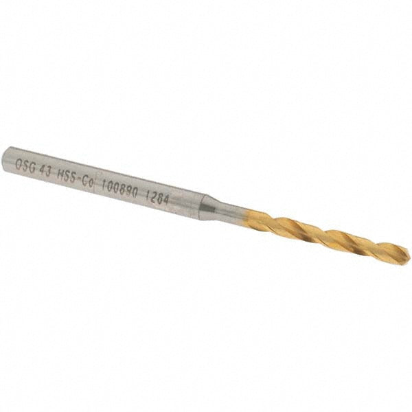 OSG 10089005 Screw Machine Length Drill Bit #43 (0.0890) Dia, 130 deg, Cobalt