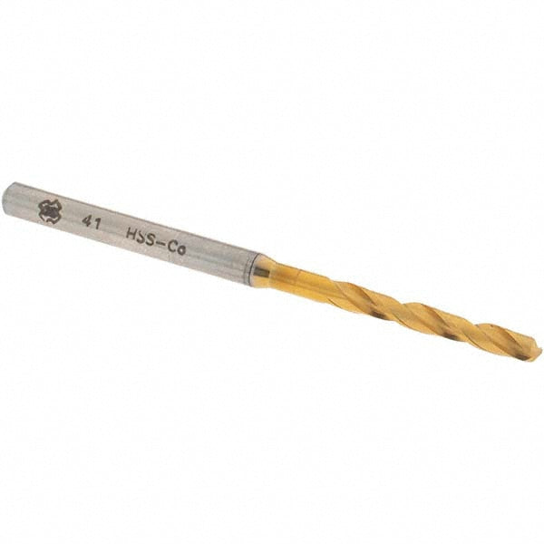 OSG 10096005 Screw Machine Length Drill Bit #41 (0.0960) Dia, 130 deg, Cobalt