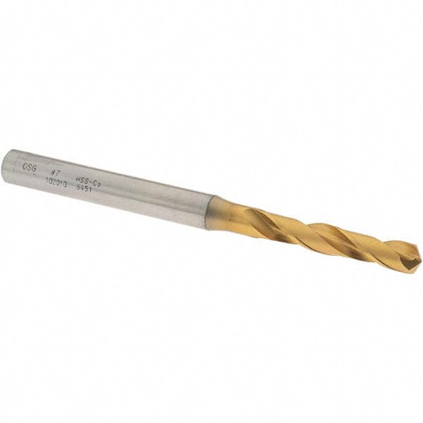 OSG 10201005 Screw Machine Length Drill Bit #7 (0.2010) Dia, 130 deg, Cobalt