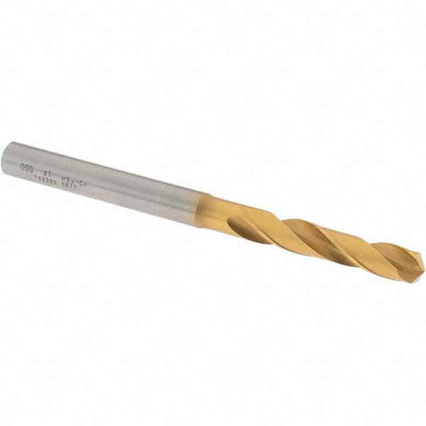 OSG 10228005 Screw Machine Length Drill Bit #1 (0.2280) Dia, 130 deg, Cobalt