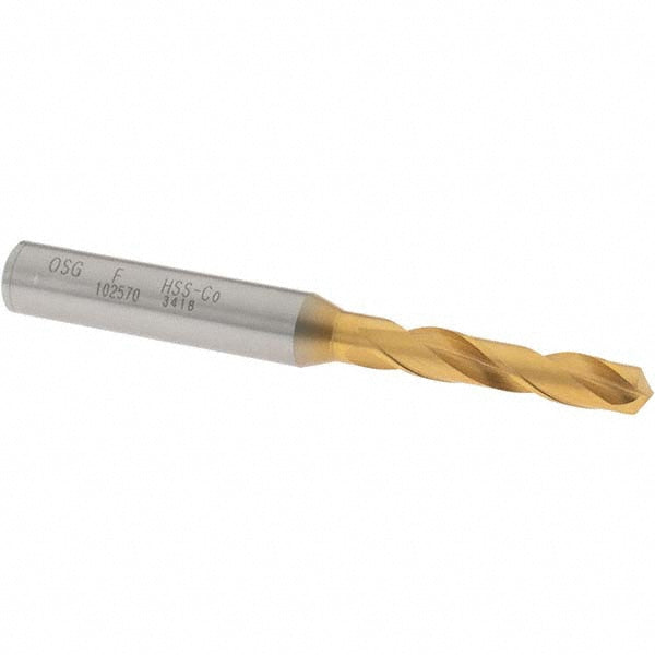 OSG 10257005 Screw Machine Length Drill Bit Letter F, (0.2570) Dia, 130 deg, Cobalt