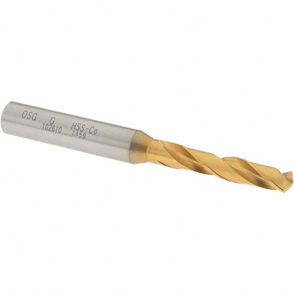 OSG 10261005 Screw Machine Length Drill Bit Letter G, (0.2610) Dia, 130 deg, Cobalt
