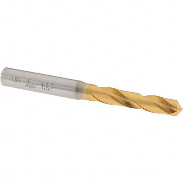 OSG 10323005 Screw Machine Length Drill Bit Letter P, (0.3230) Dia, 130 deg, Cobalt