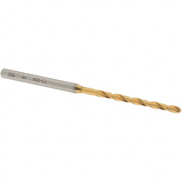 OSG 15086005 Jobber Length Drill Bit #44 (0.0860) Dia, 130 deg, Cobalt