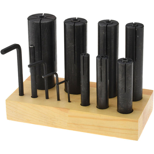 Value Collection 262-0108 8 Piece 1/8" Increment Expanding Lathe Arbor Set