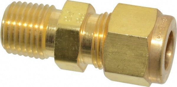 Parker 6-4 FBZ-B Compression Tube Connector 1/4" Thread, Compression x MNPT