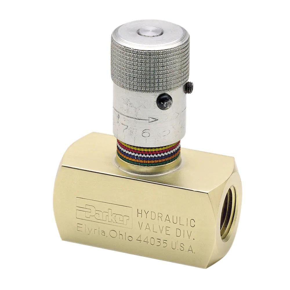 Parker N600S Hydraulic Control Valve 3/8" Inlet, 3/8-18 Thread, 8 GPM, 5,000 Max psi