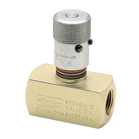 Parker N1200S Hydraulic Control Valve 3/4" Inlet, 3/4-14 Thread, 25 GPM, 5,000 Max psi