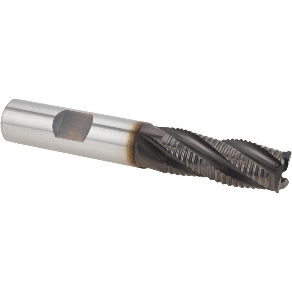 OSG 4550108 Roughing End Mill 1/2" Dia, 4 Flutes, Single End, Cobalt