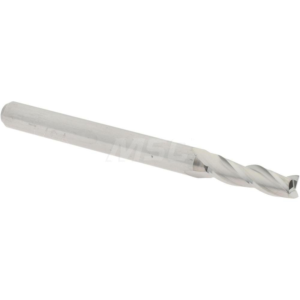 Accupro 09653395 Square End Mill 7/64'' Dia, 3/8'' LOC, 1/8'' Shank Dia, 1-1/2'' OAL, 3 Flutes, Solid Carbide
