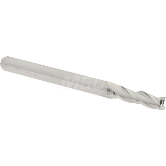 Accupro 09653395 Square End Mill 7/64'' Dia, 3/8'' LOC, 1/8'' Shank Dia, 1-1/2'' OAL, 3 Flutes, Solid Carbide