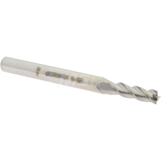 Accupro 09653452 Square End Mill 5/32'' Dia, 1/2'' LOC, 3/16'' Shank Dia, 2'' OAL, 3 Flutes, Solid Carbide