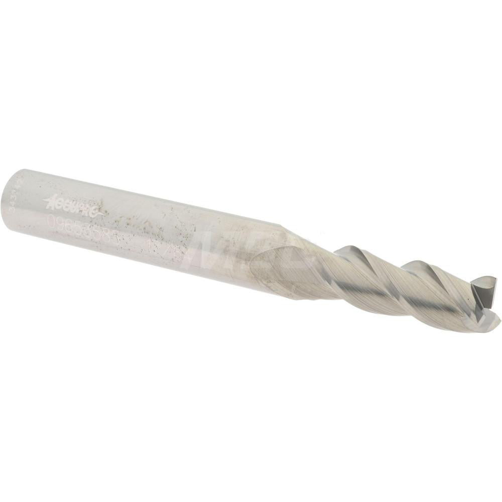Accupro 09653585 Square End Mill 17/64'' Dia, 3/4'' LOC, 5/16'' Shank Dia, 2-1/2'' OAL, 3 Flutes, Solid Carbide