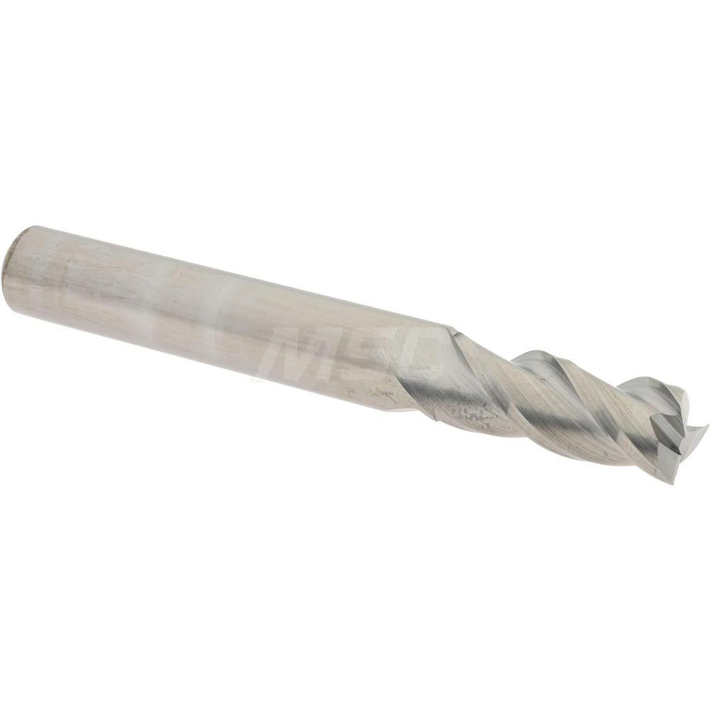 Accupro 09653619 Square End Mill 19/64'' Dia, 3/4'' LOC, 5/16'' Shank Dia, 2-1/2'' OAL, 3 Flutes, Solid Carbide