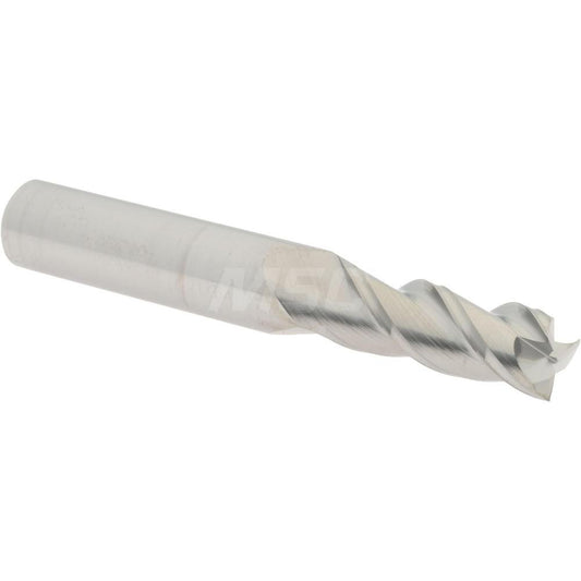 Accupro 09653643 Square End Mill 21/64'' Dia, 7/8'' LOC, 3/8'' Shank Dia, 2-1/2'' OAL, 3 Flutes, Solid Carbide