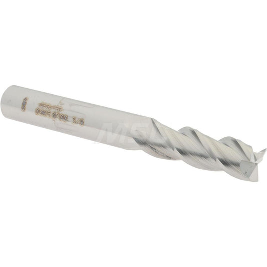 Accupro 09653700 Square End Mill 3/8'' Dia, 1-1/8'' LOC, 3/8'' Shank Dia, 3'' OAL, 3 Flutes, Solid Carbide